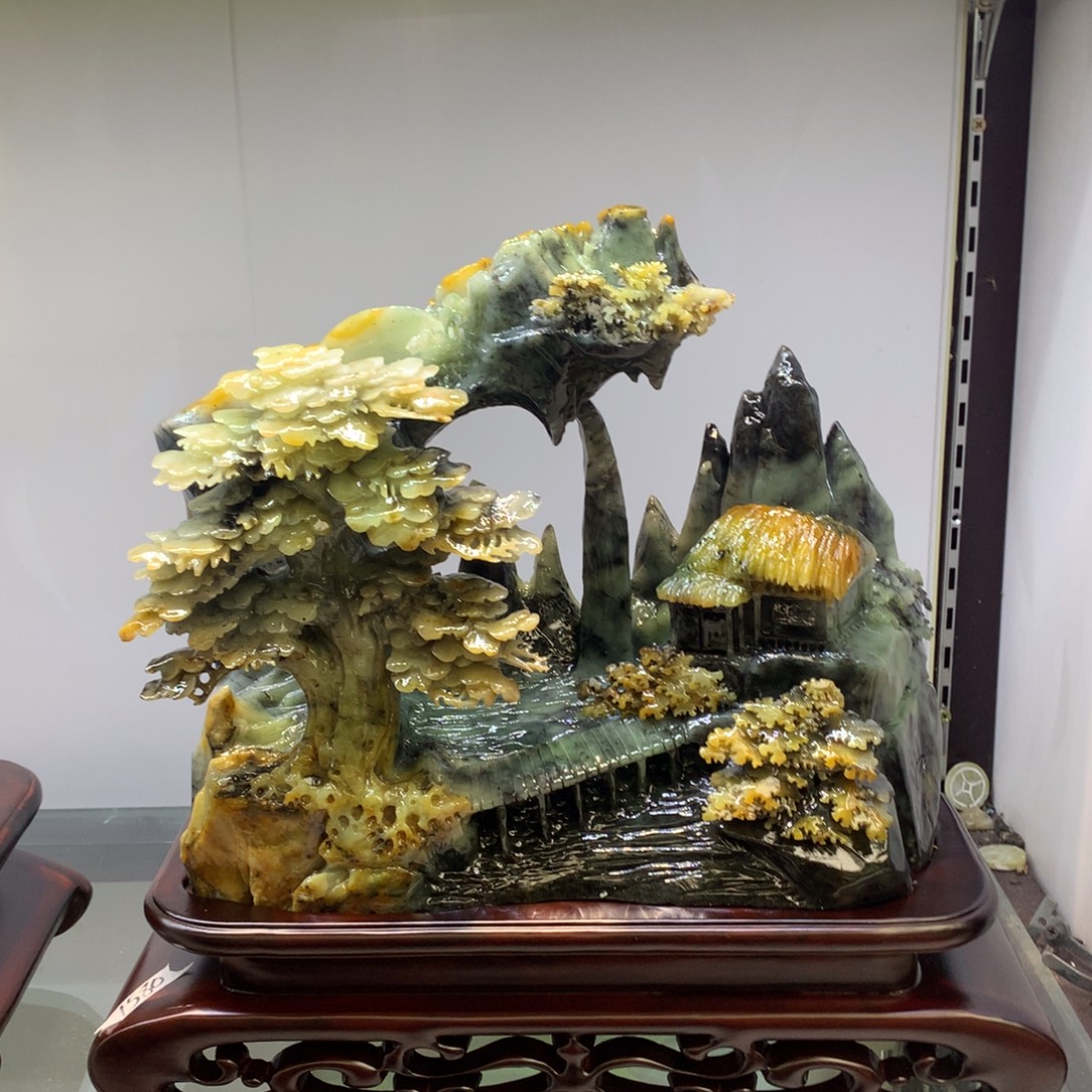 玉家居摆件手工雕刻