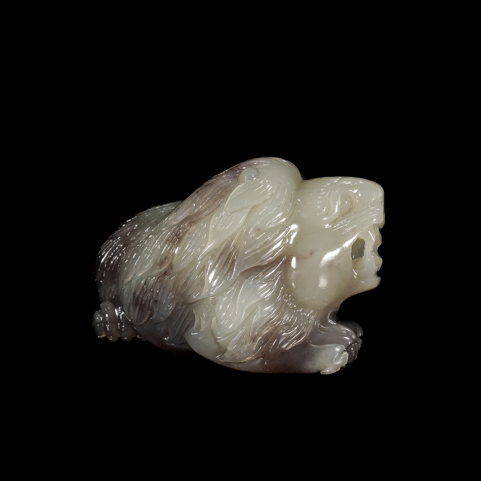 LOT.025和田玉狮子/X4430