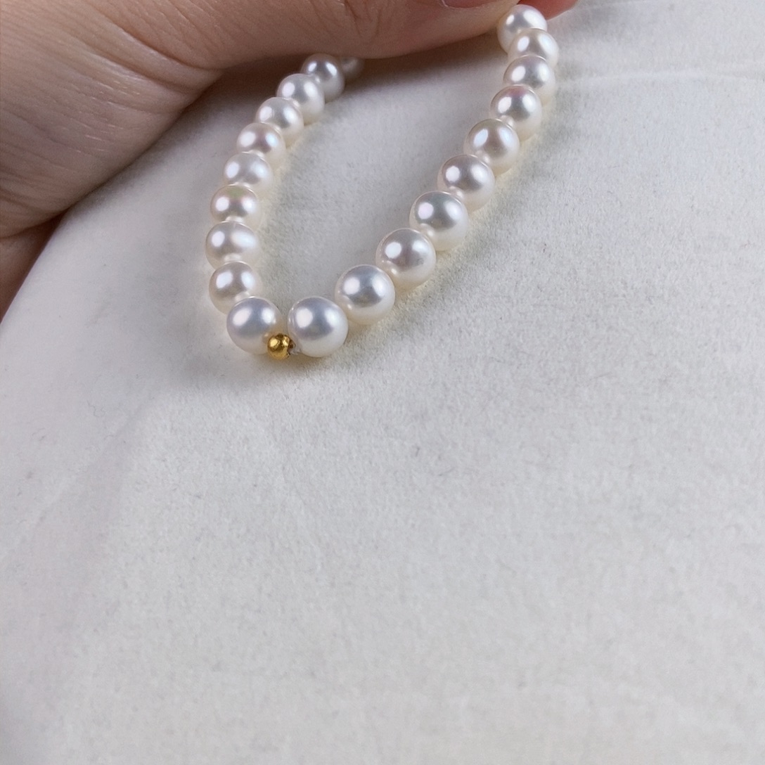 淡水珍珠手绳银S925镶嵌