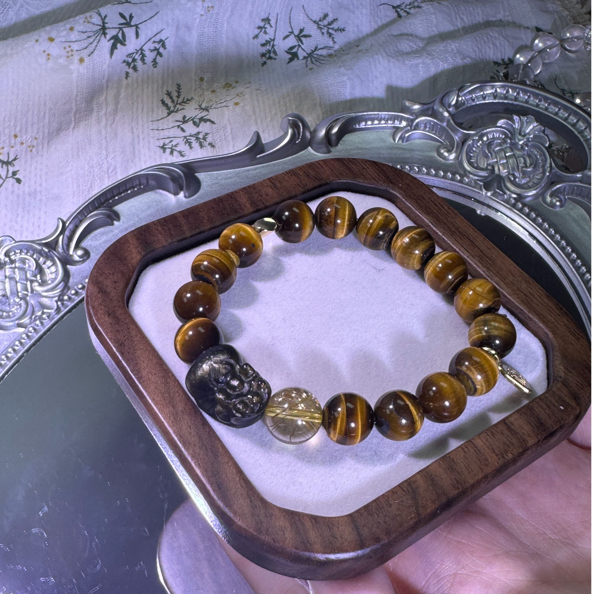 【美拉德】198元三单一起拍下~黄虎天然水晶手串