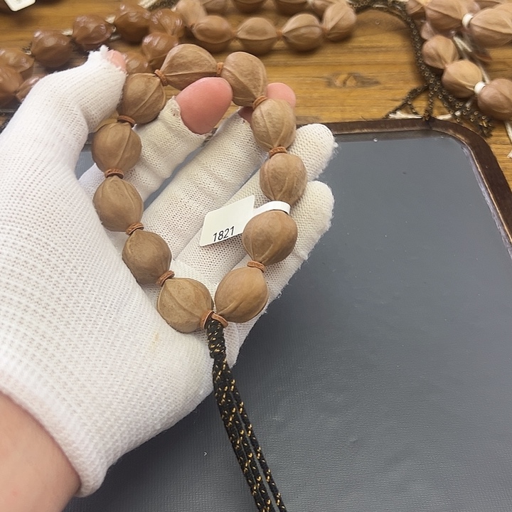 鹤***迹吊坠橄榄核1821梅林铁核