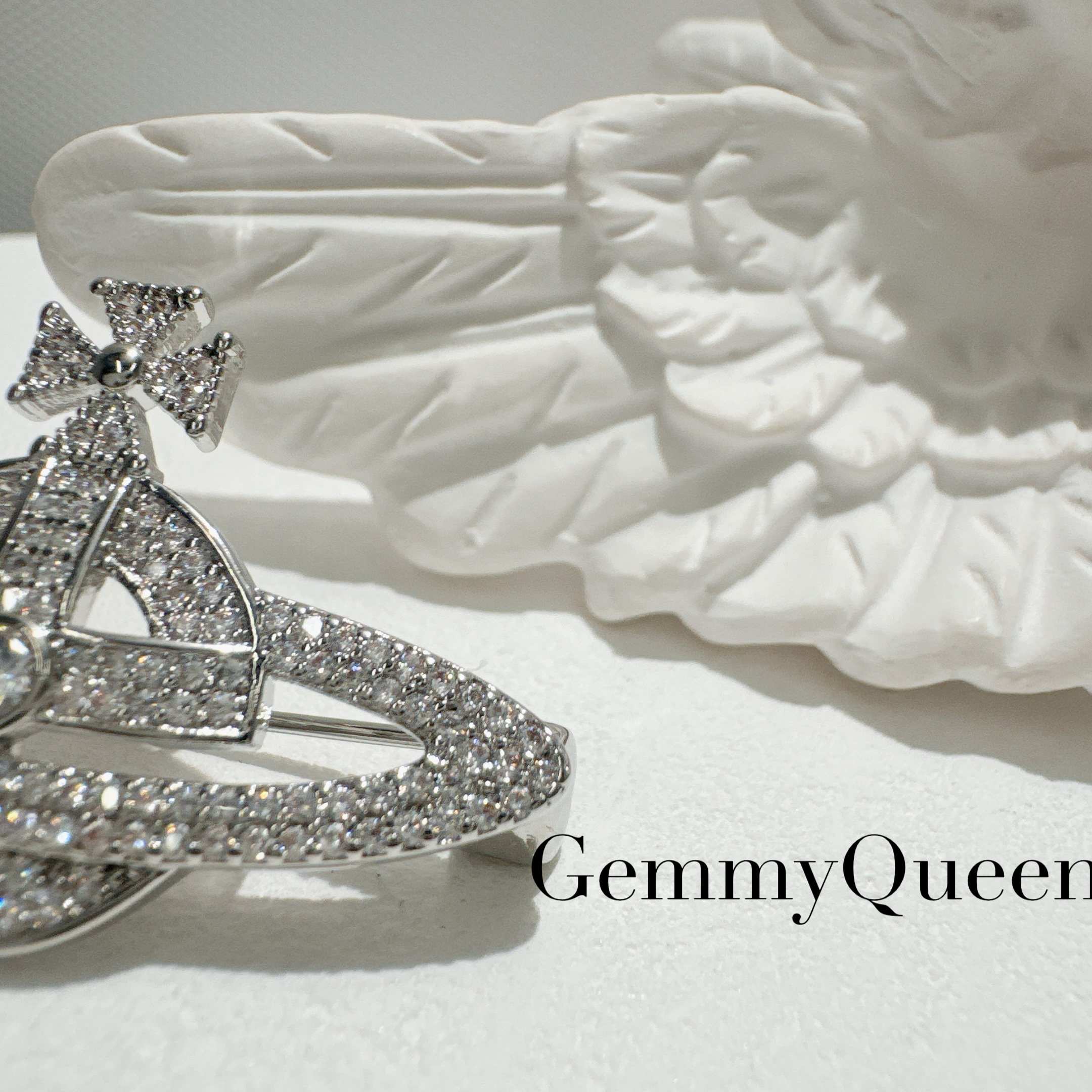 铜合金合成锆石胸针 GemmyQueen高定胸针GQ01005