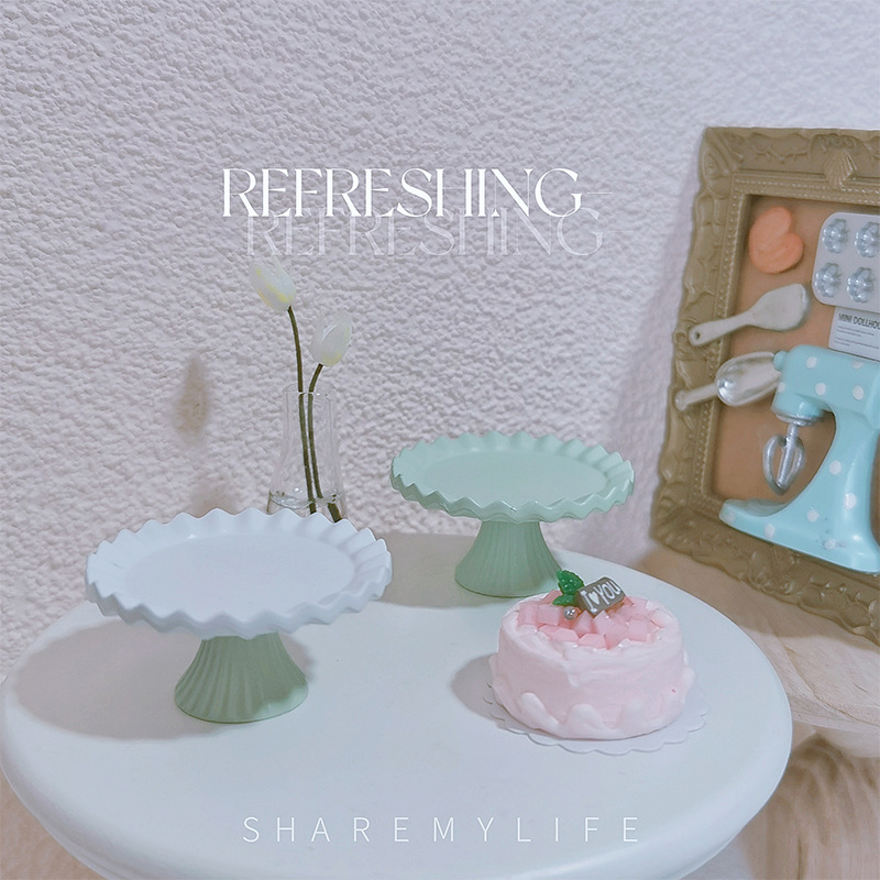 12分娃屋微缩迷你仿真蛋糕盘点心盘