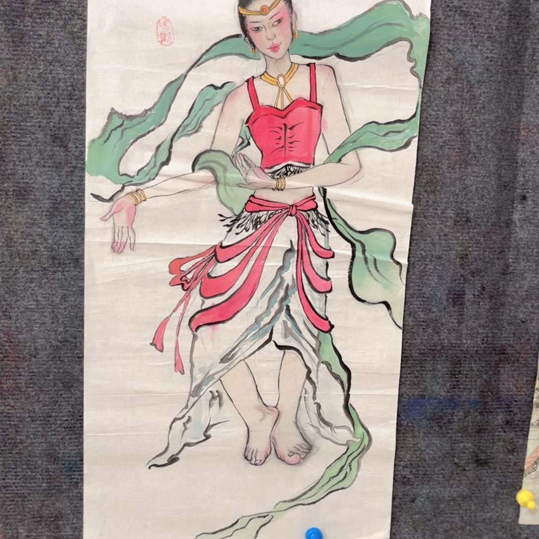 国画仙女图美女图漂亮