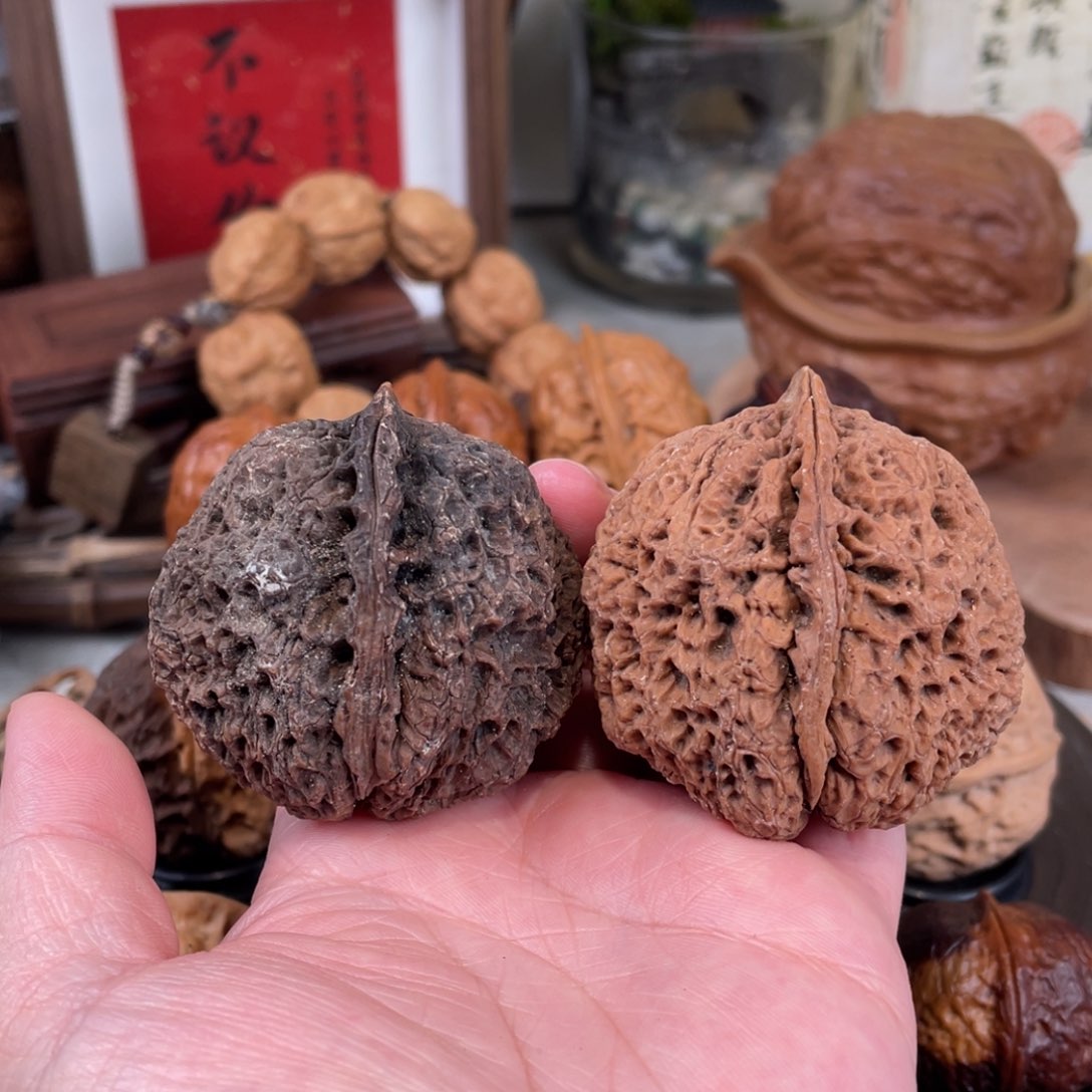 文玩核桃把件福利寿山石50尺（克差8.7）不退不换