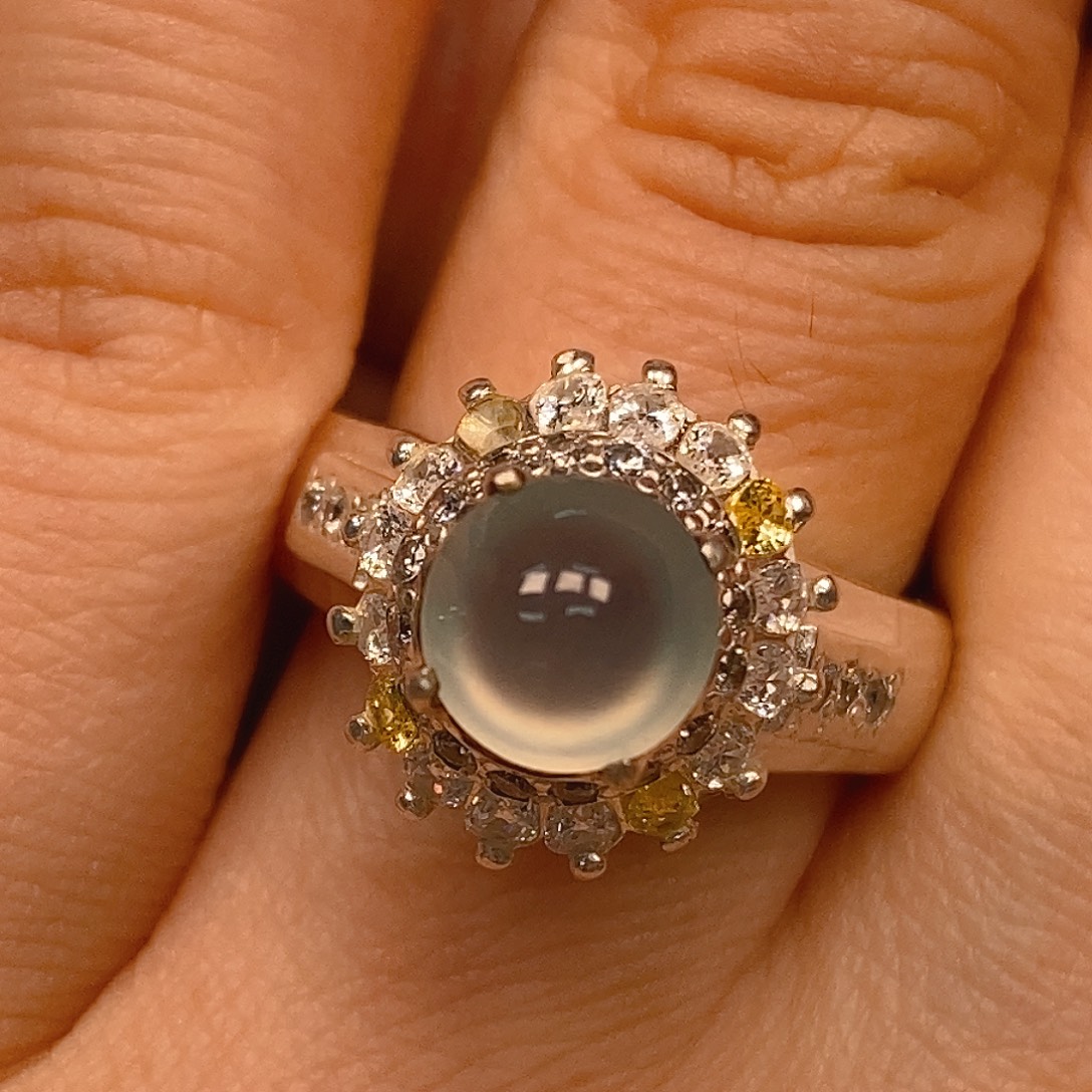 明***何翡翠未镶嵌戒指翡翠蛋面