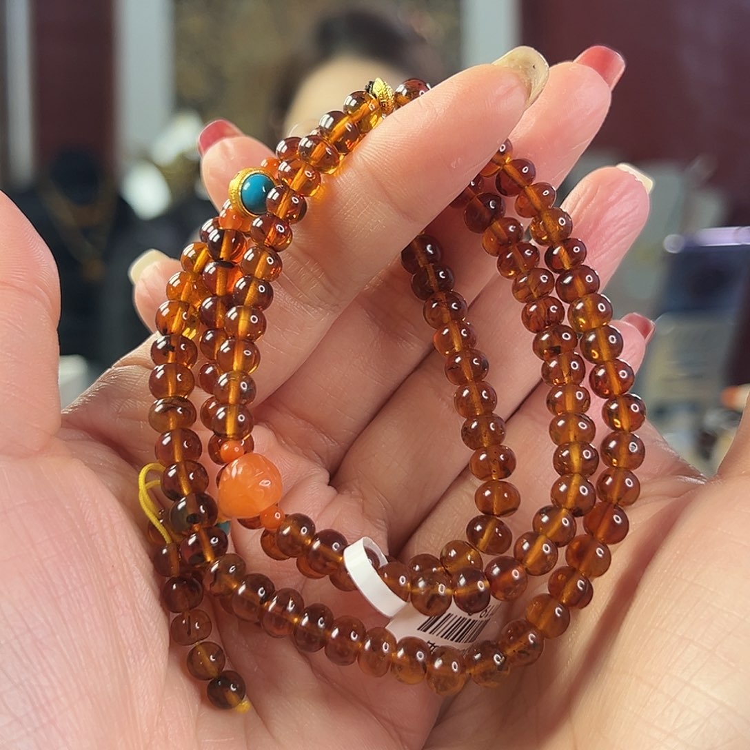 琥珀裸石未镶嵌抚顺琥珀20119-1六