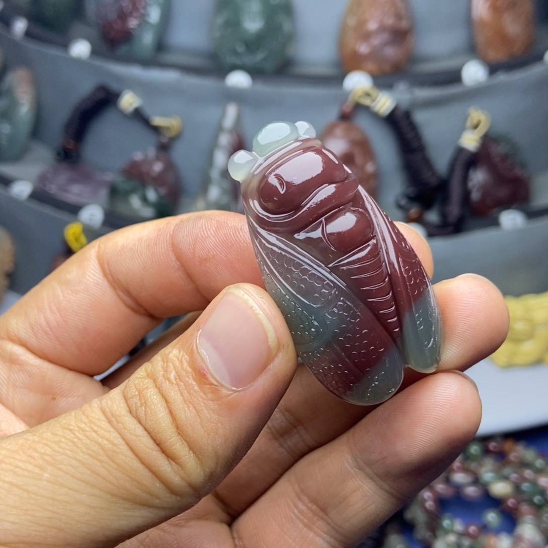 太***春玛瑙/玉髓未镶嵌颈饰