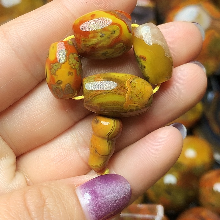 玛瑙/玉髓未镶嵌手链