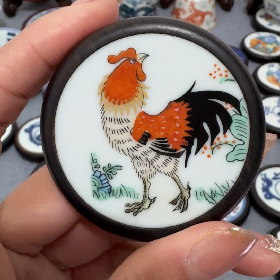 瓷片龙*鸡挂件一个一个