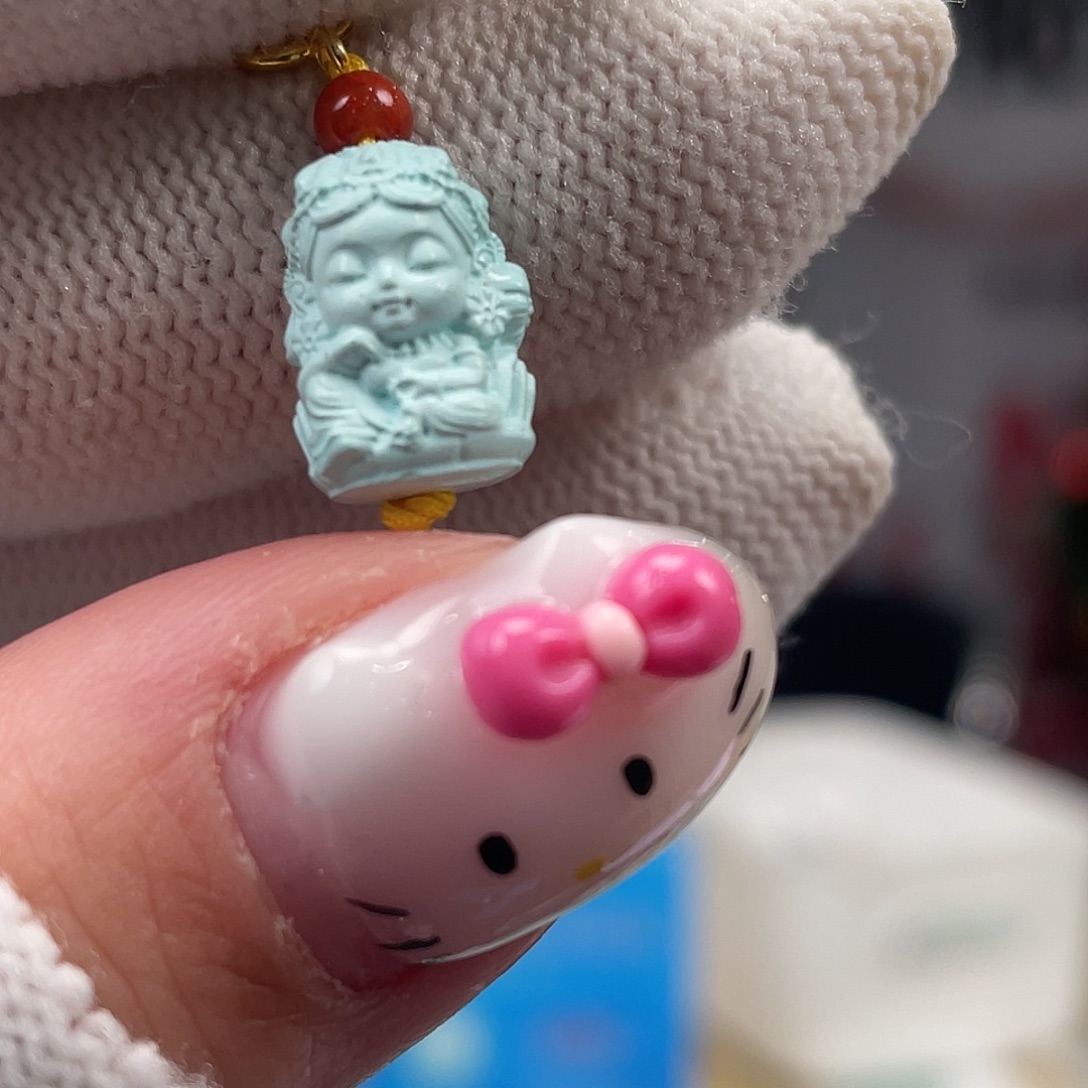 绿松石未镶嵌挂件