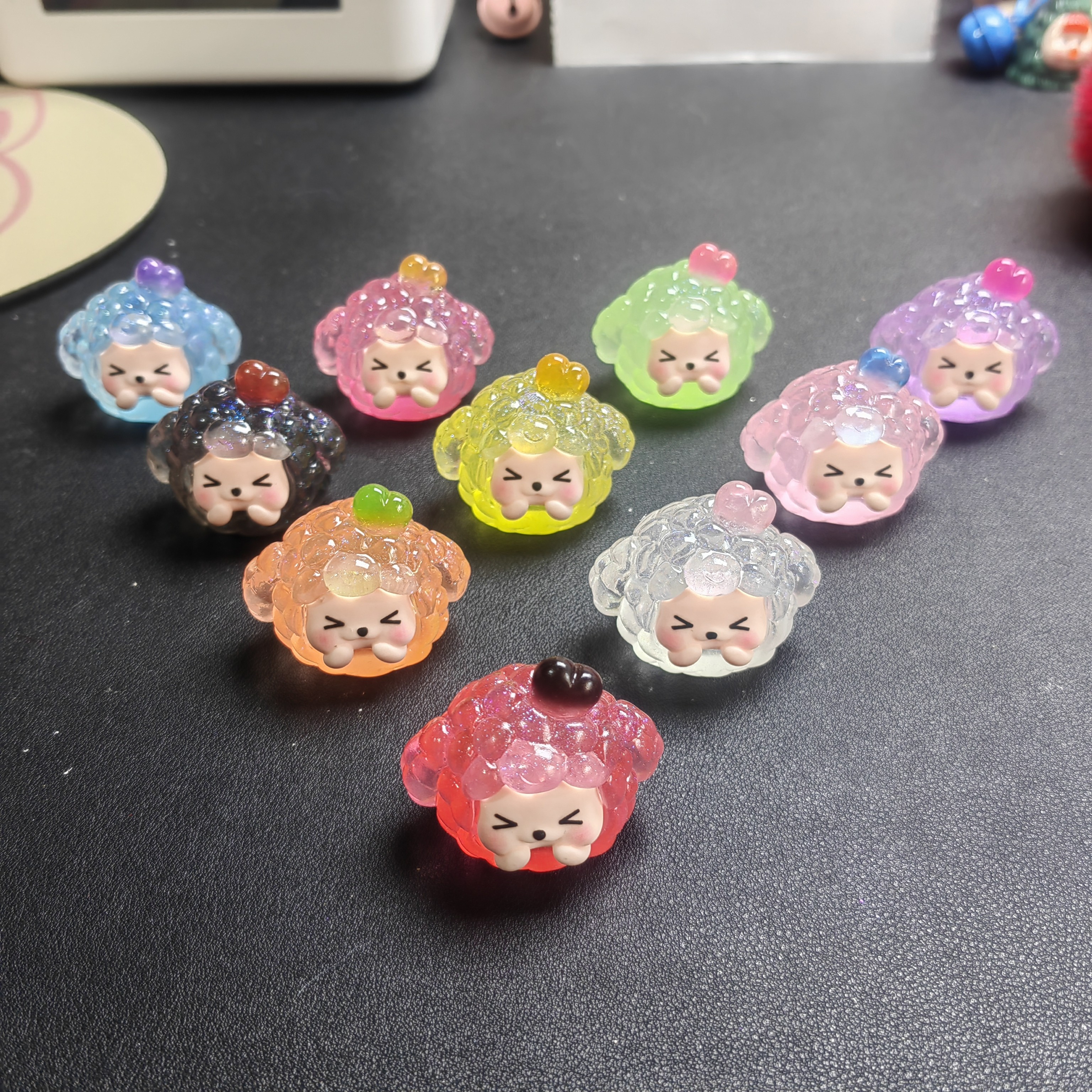 【摇铃团子】夜光细闪摇铃福气团子一套10只