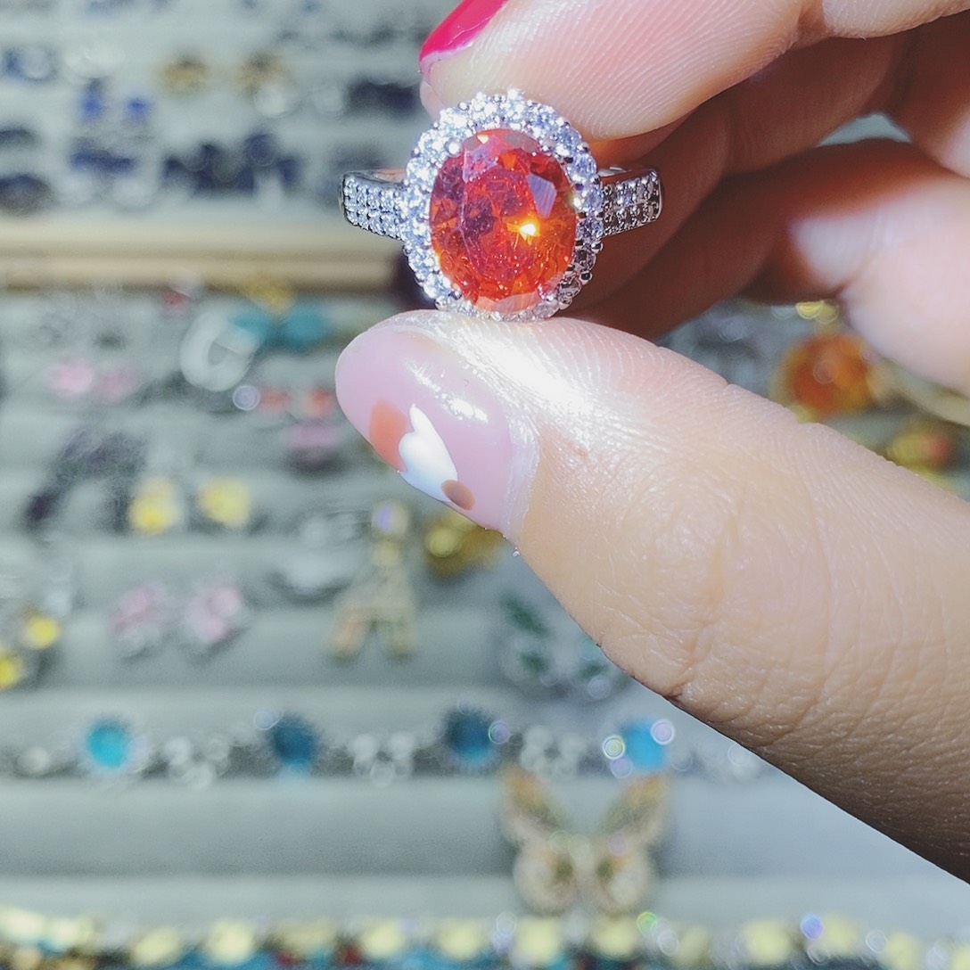 【闪购商品】托帕石耳饰银S925镶嵌