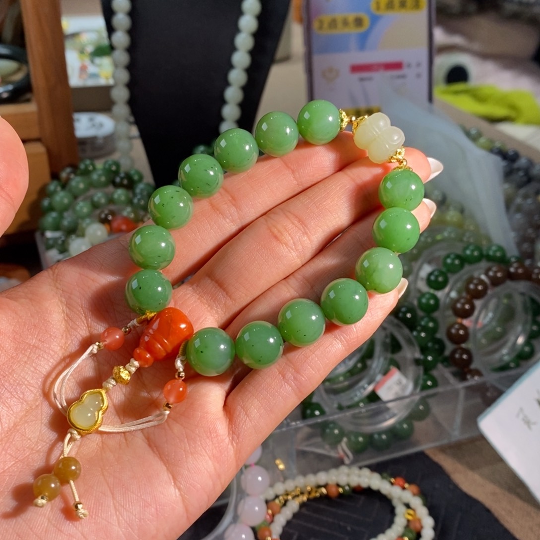 和田玉未镶嵌手链