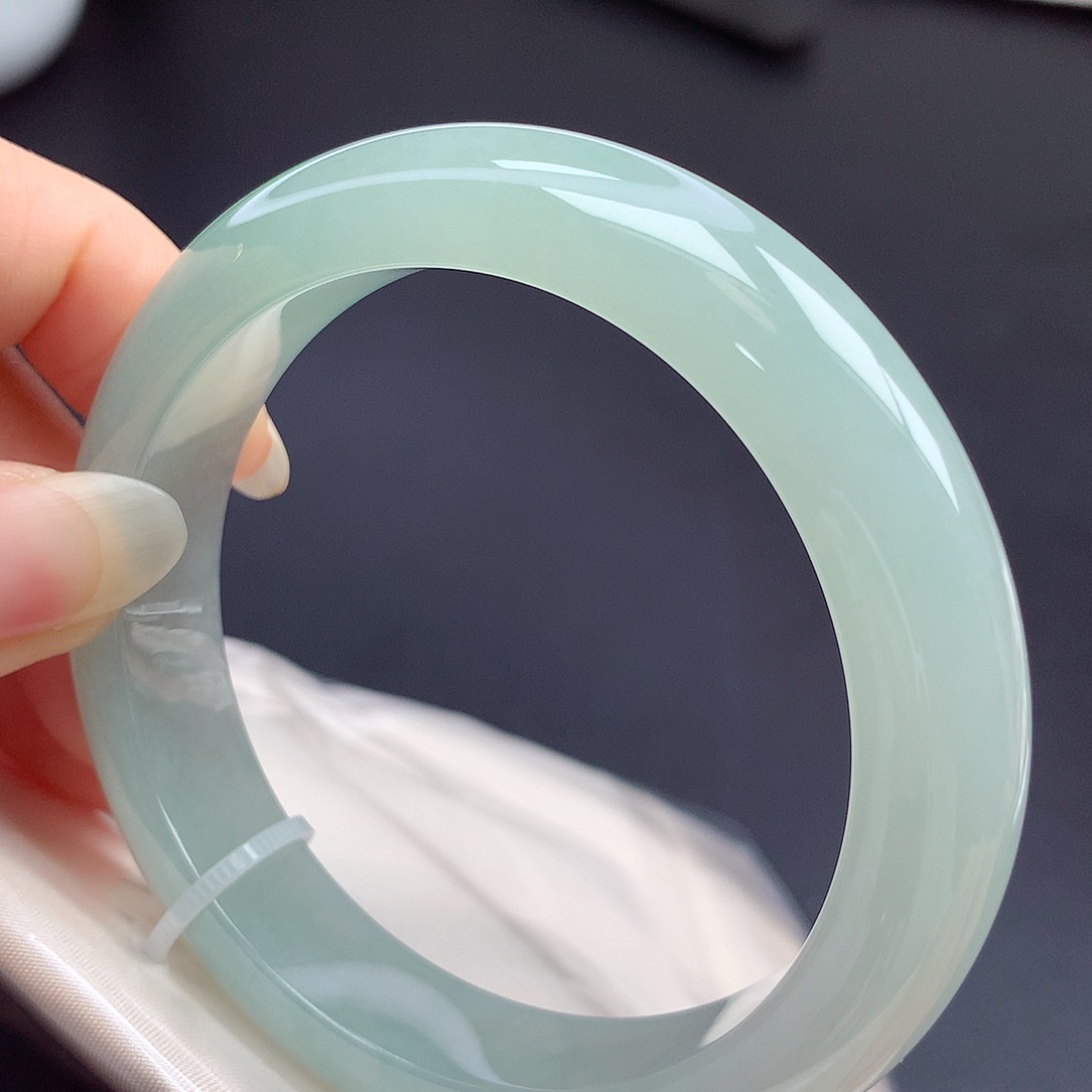 翡翠未镶嵌手镯58.4圈口