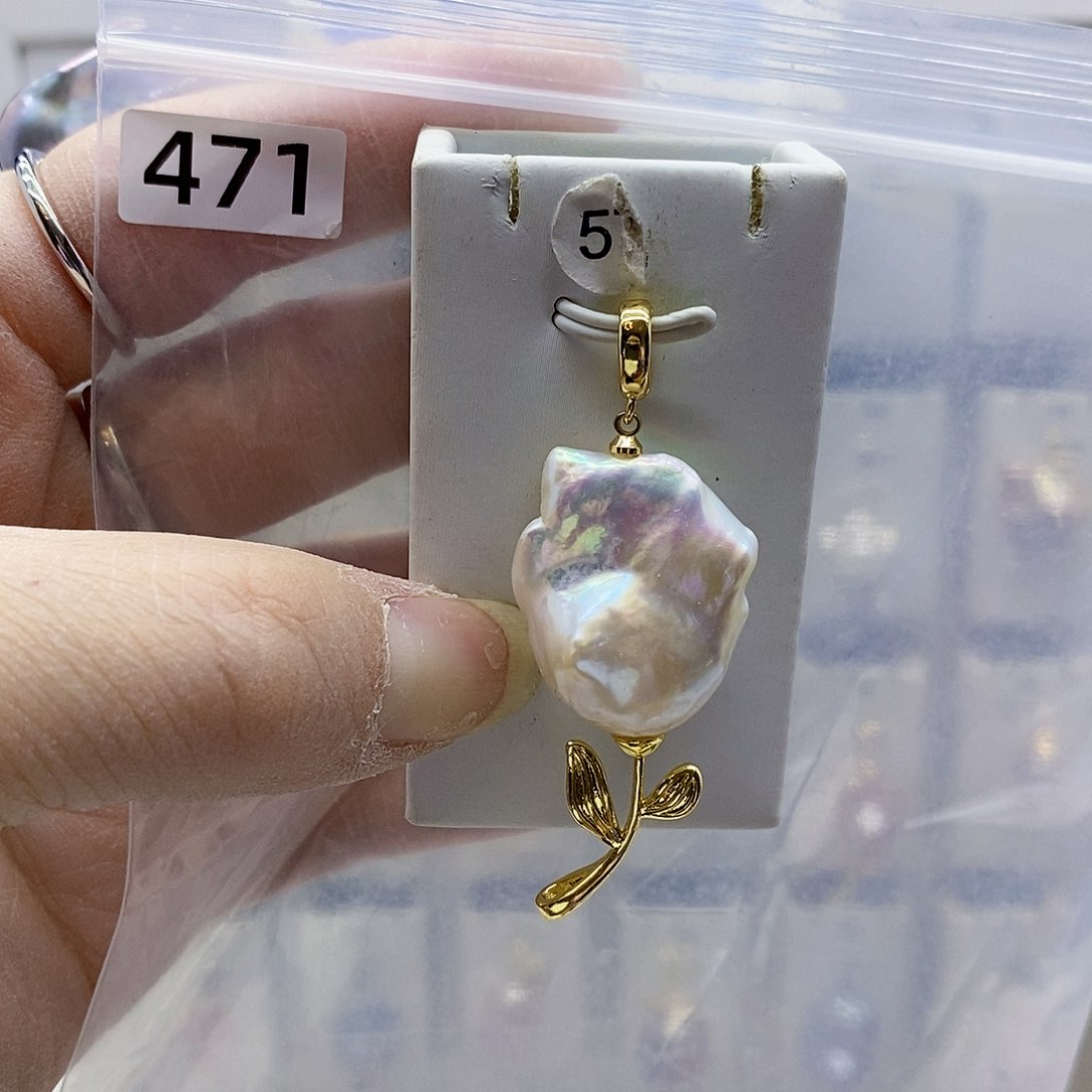 颈饰合金淡水珍珠