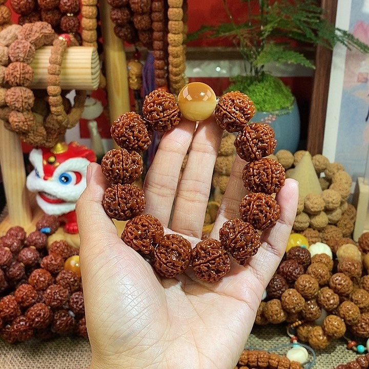 金刚菩提手串206玉华棕珠