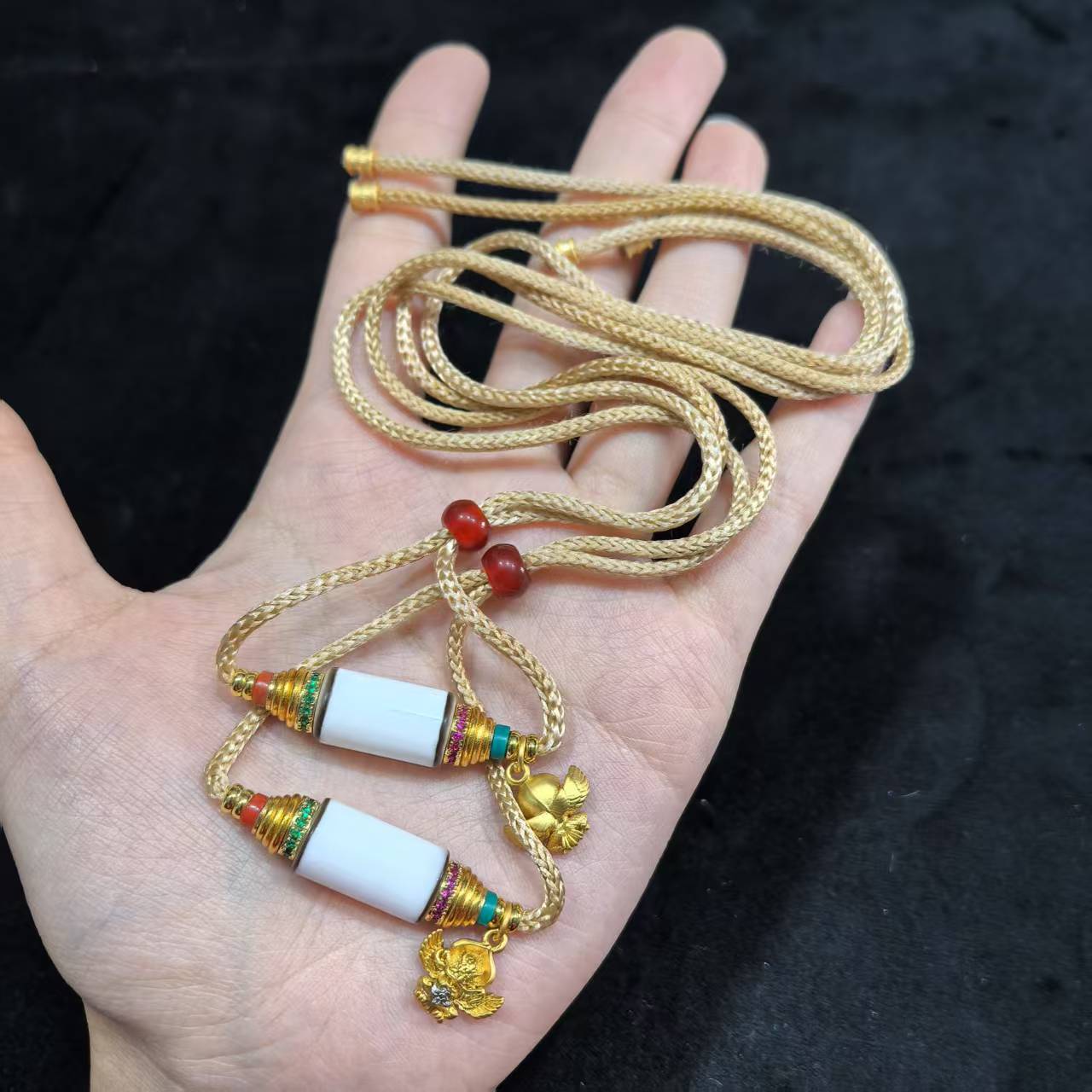 【曹美丽精选】 H62971-玛瑙diy脖挂-10*16mm多样性发其一