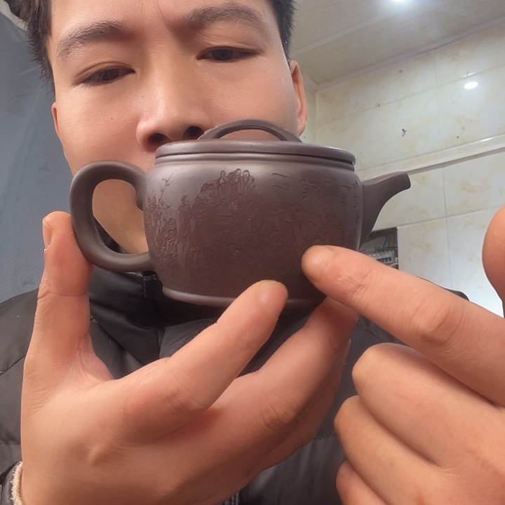 茶壶紫砂处理一把