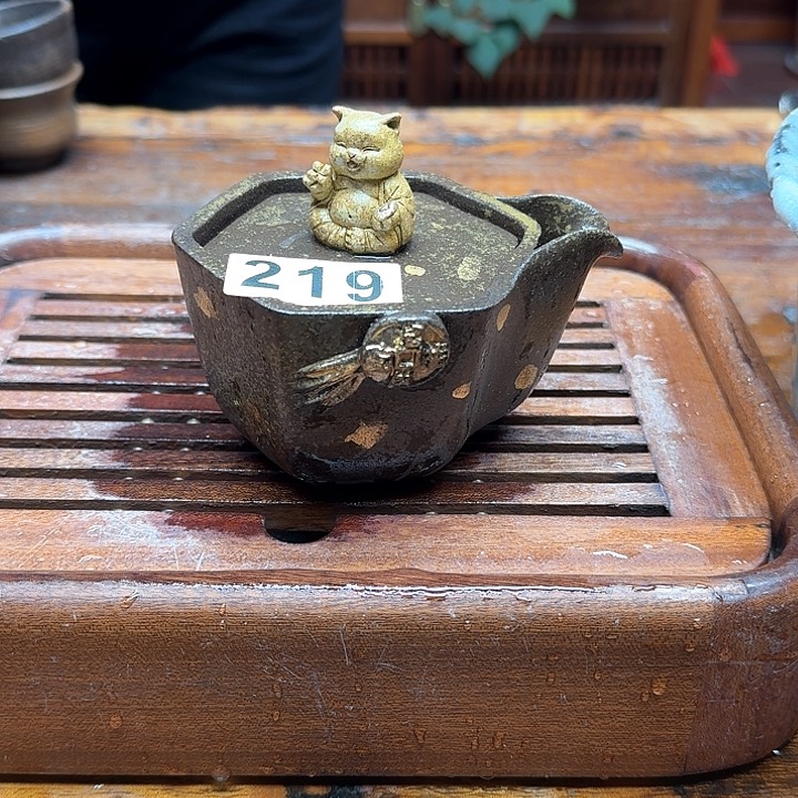 纯手工制作粗陶茶具