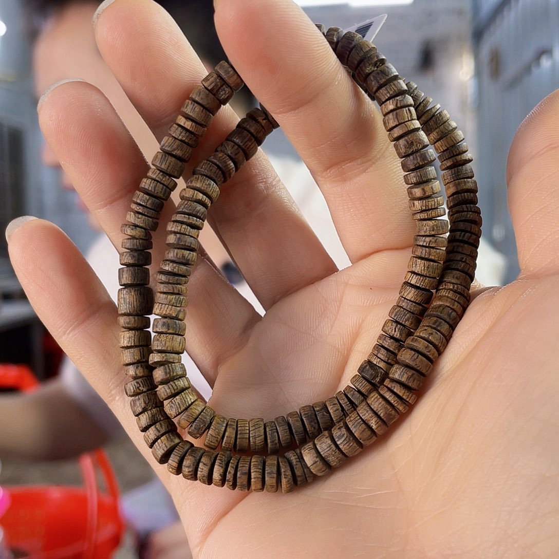 沉香手串棋楠白露沉水片珠双圈0.6/11克多样性发一