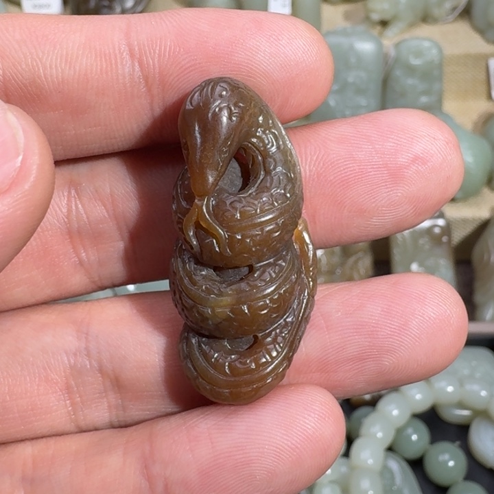 和田玉吊坠(不含链)未镶嵌