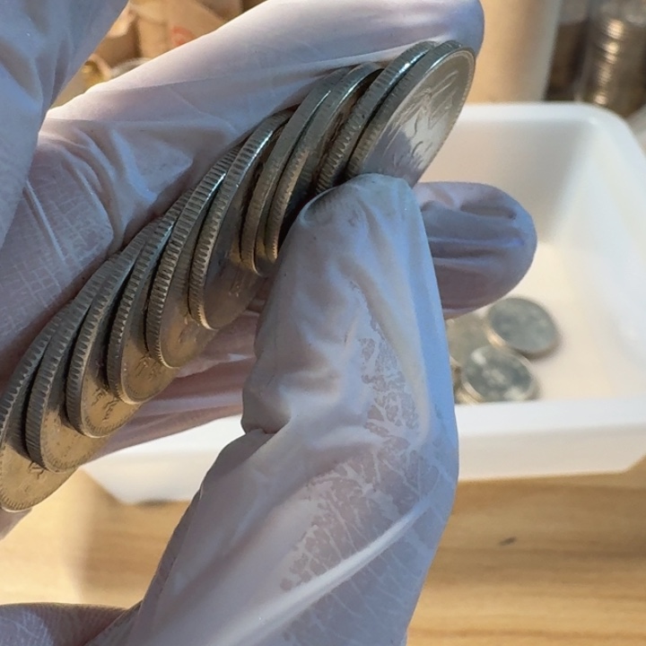 其他普通金属10枚，兰花1元币