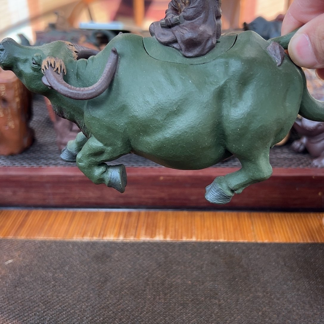 紫砂茶壶骐*老子出关来袭黑点