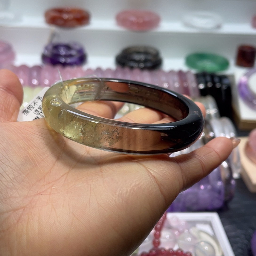 水晶手镯58圈口14号未镶嵌