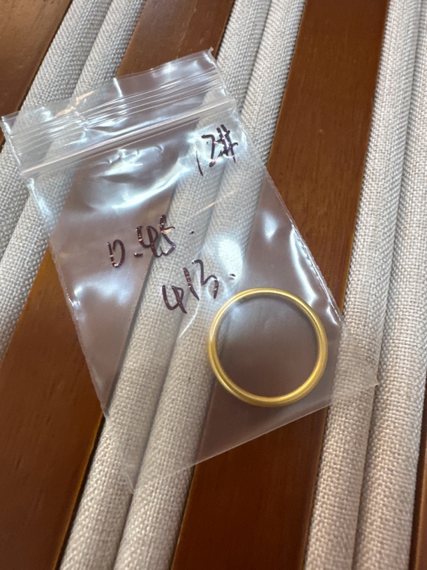 12号 0.45 素圈戒指 足金999