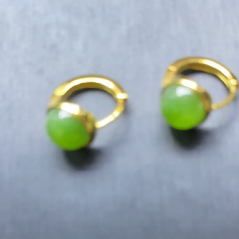 圆蛋面耳环女高级感国风耳饰  尺寸约9mm