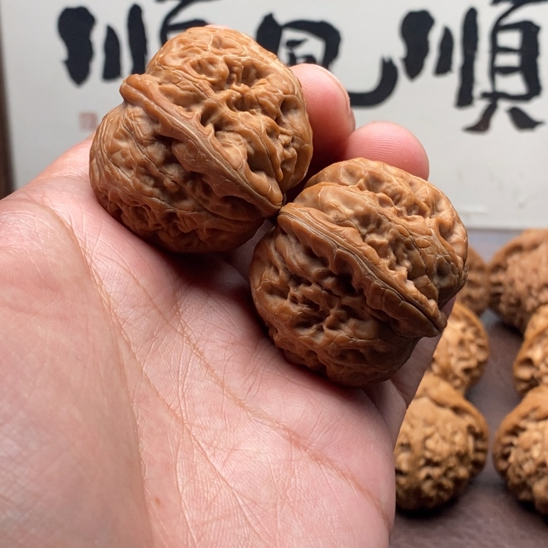 文玩核桃吊坠全品平谷元宝无药40（43g