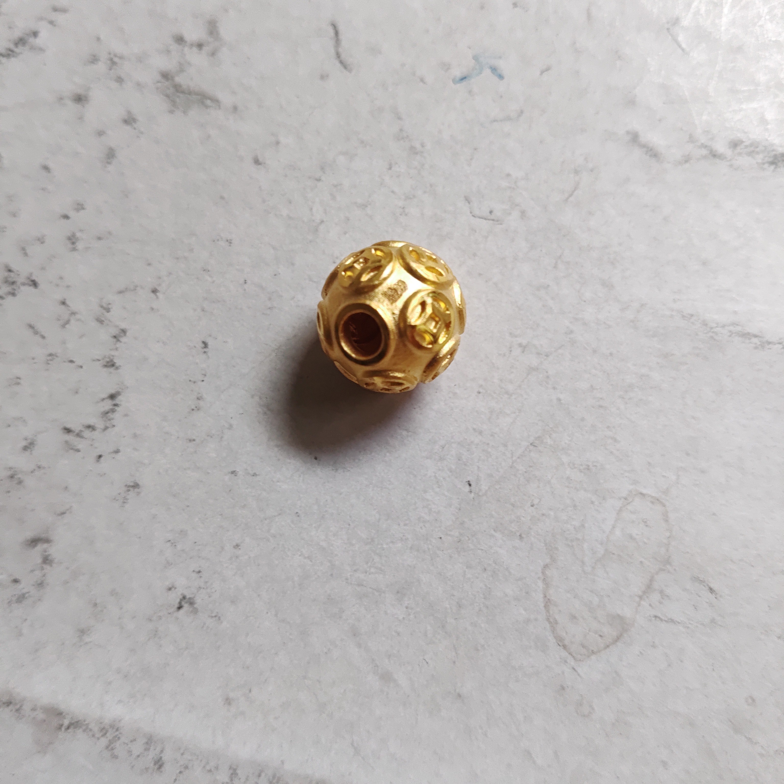 金元宝足金999貔貅珠子首饰