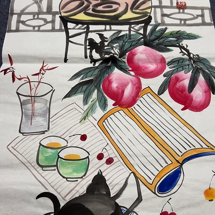 手绘国画作品欣赏