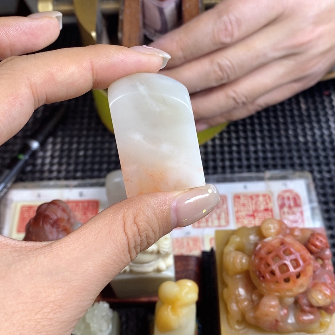 用***9寿山石印石成品正章书法用品