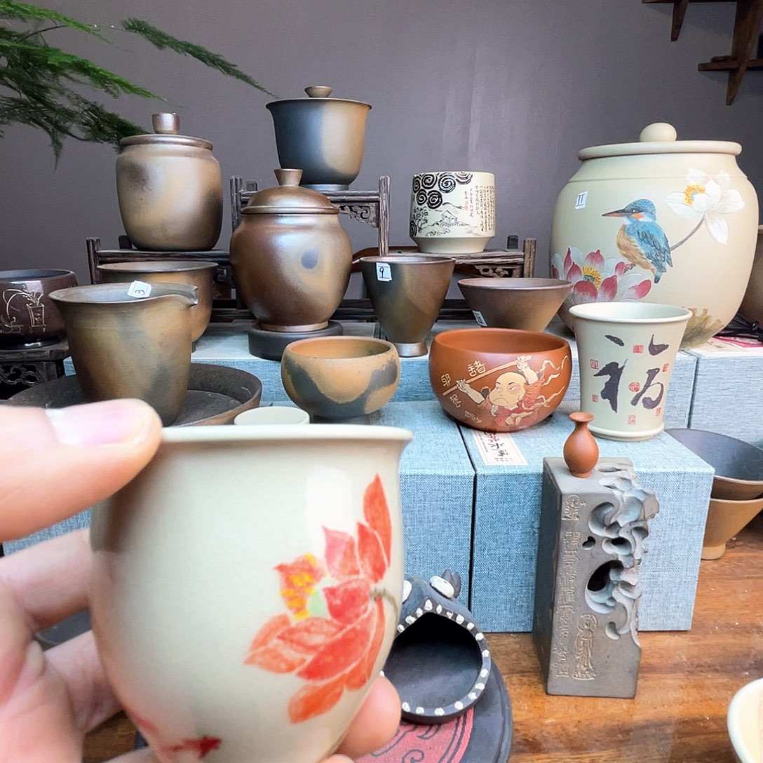 釉下五彩主人杯单杯