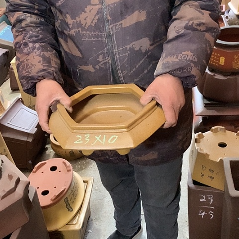 紫砂花盆手工制作