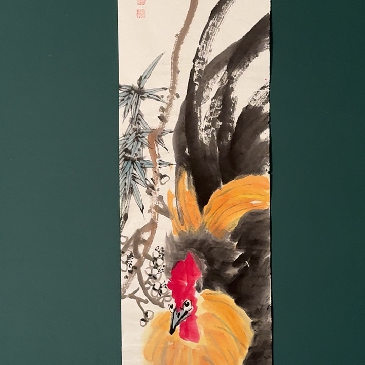 国画溥老师画作画作