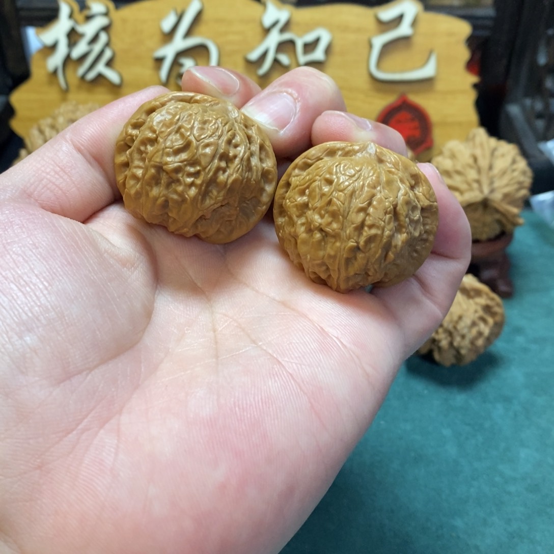 文玩核桃把件乾隆磨35修