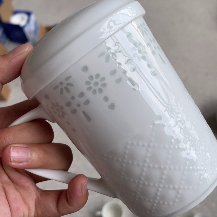 摆件景德镇高温细白瓷餐具