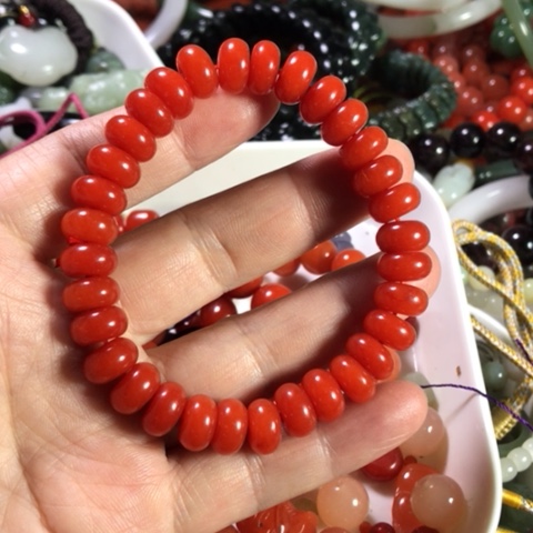 未镶嵌手链南红玛瑙