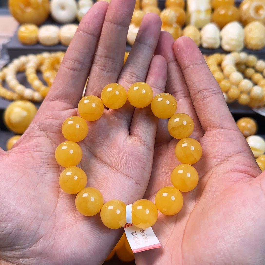 琥珀未镶嵌珠宝奇石16mm同料