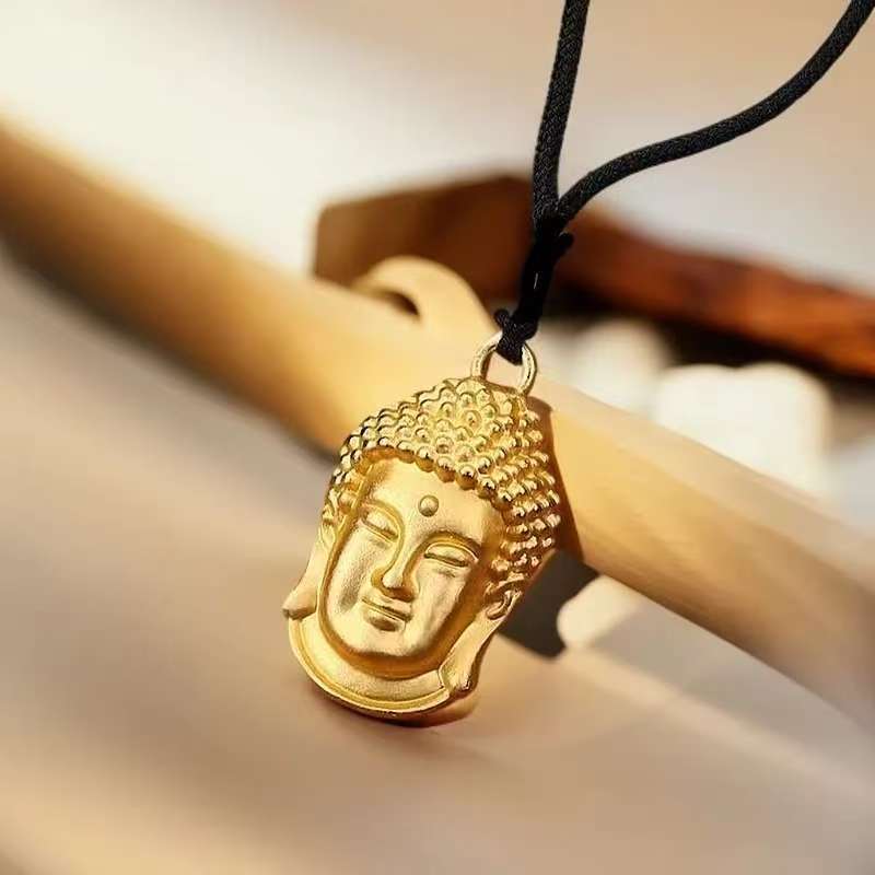 古法工艺佛头吊坠吉祥挂饰【CH】