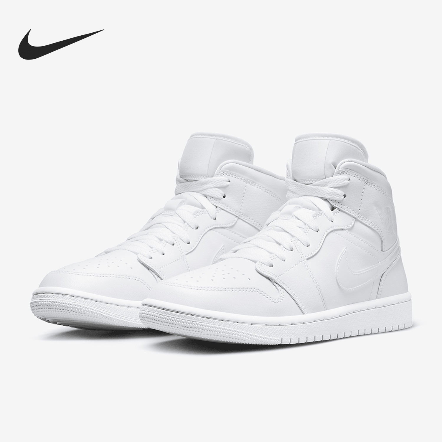 Nike/耐克正品Air Jordan1 Mid女子高帮运动休闲鞋DV0991-111