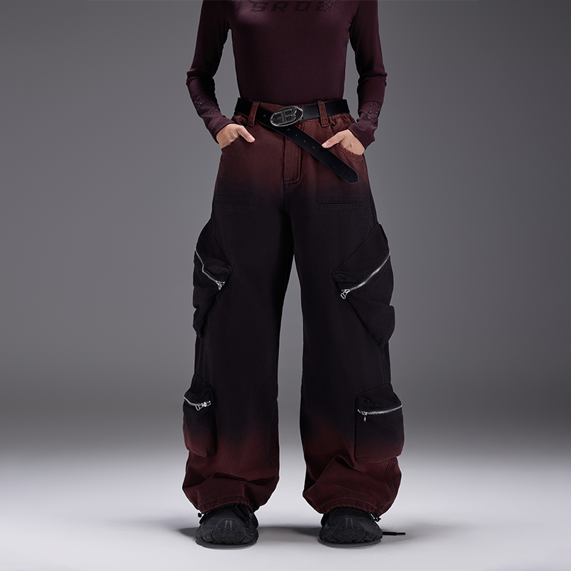 直筒裤透气时尚渐变长裤通用休闲运动Q52741