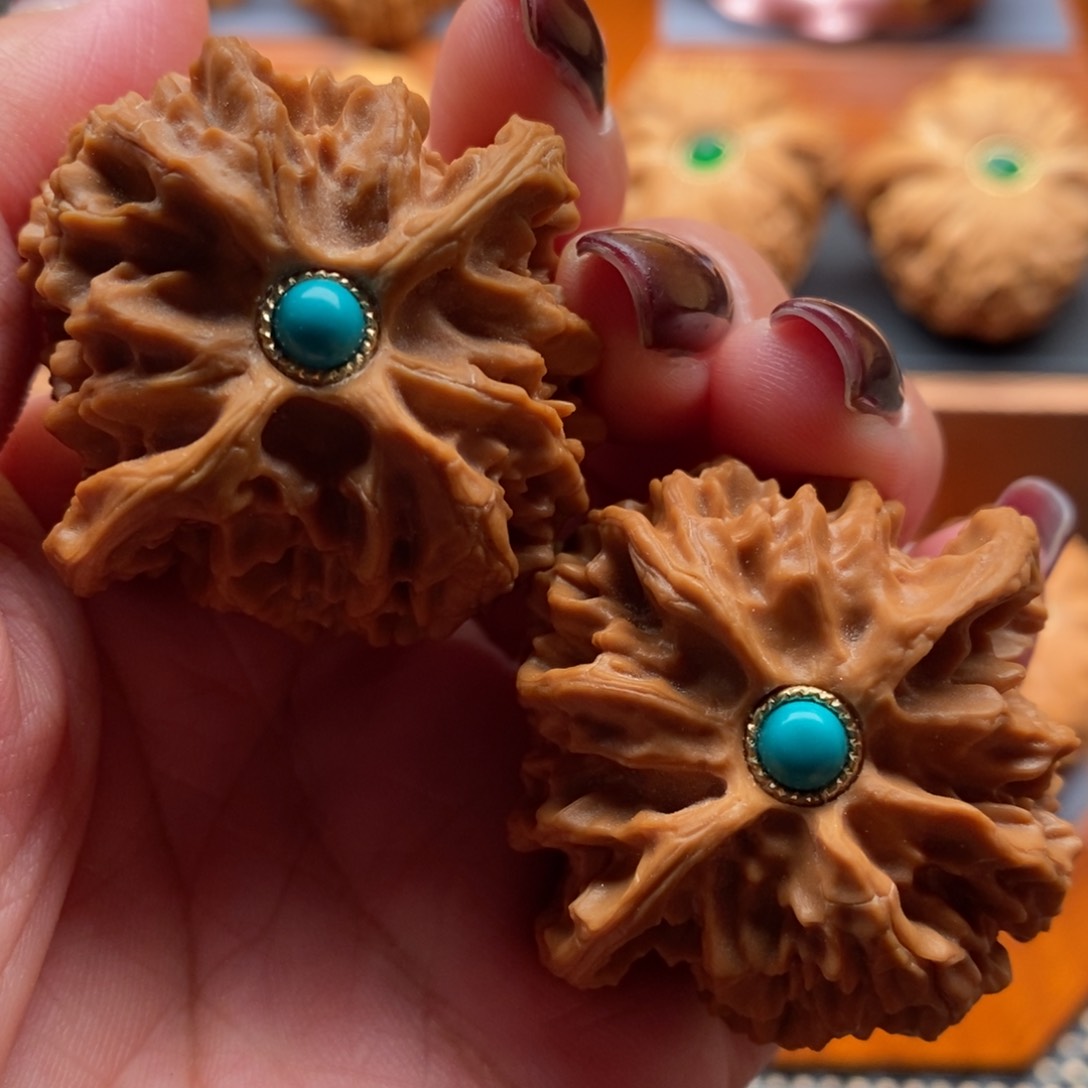 文玩核桃把件42尺寸苹果园狮子头