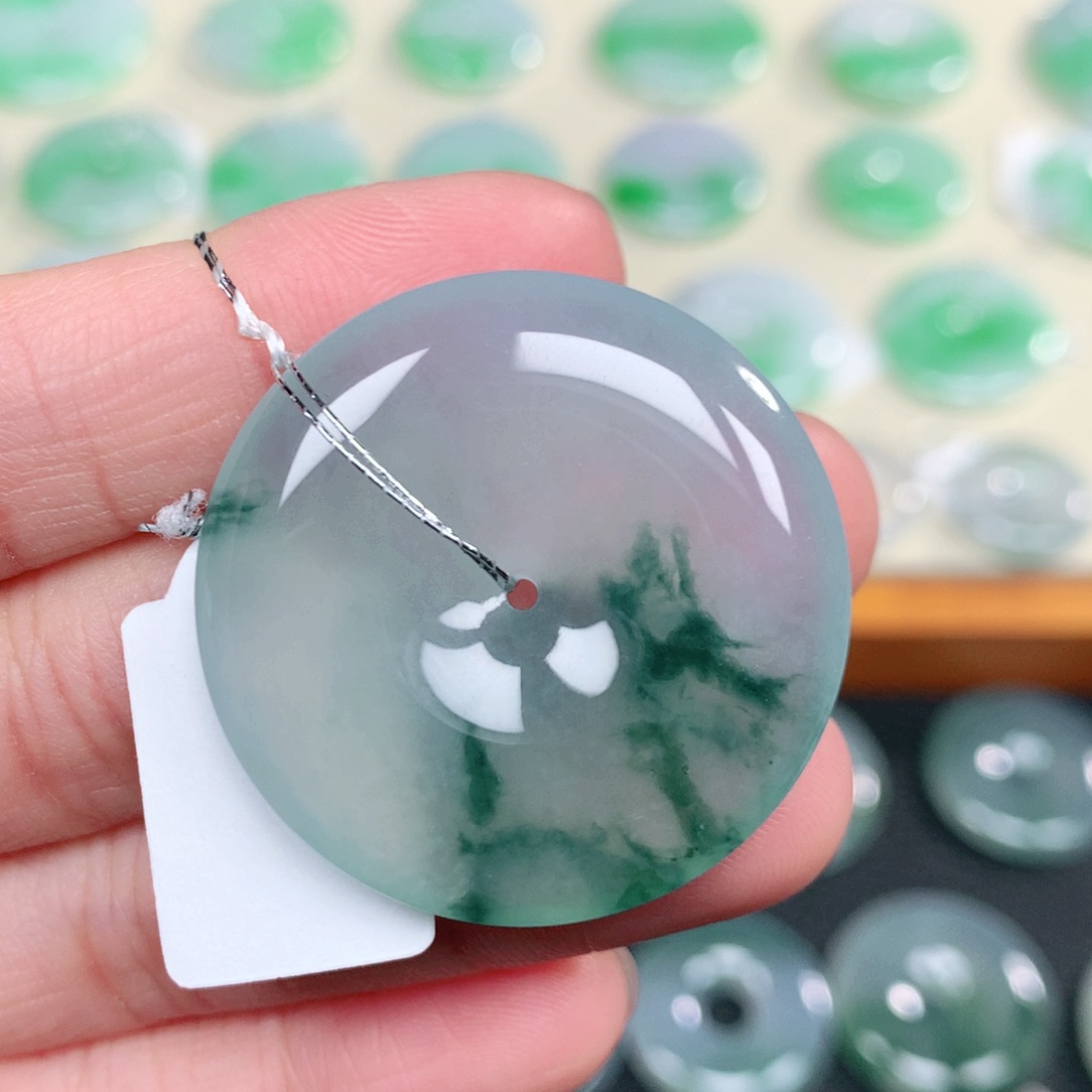 翡翠未镶嵌颈饰34.3-6.0