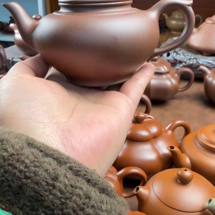 4***,茶壶紫砂半手工精品