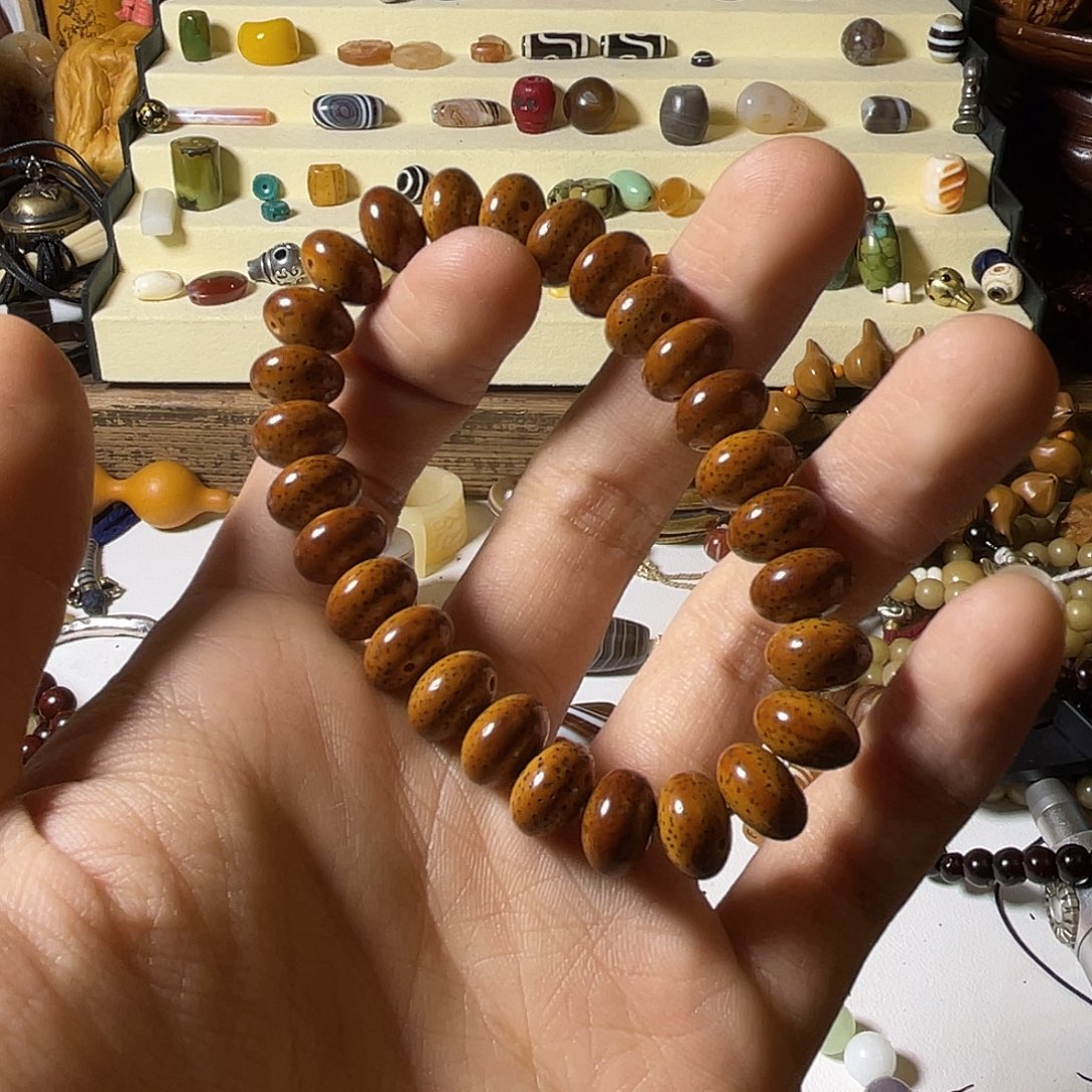 照***白吊坠白玉菩提珠子