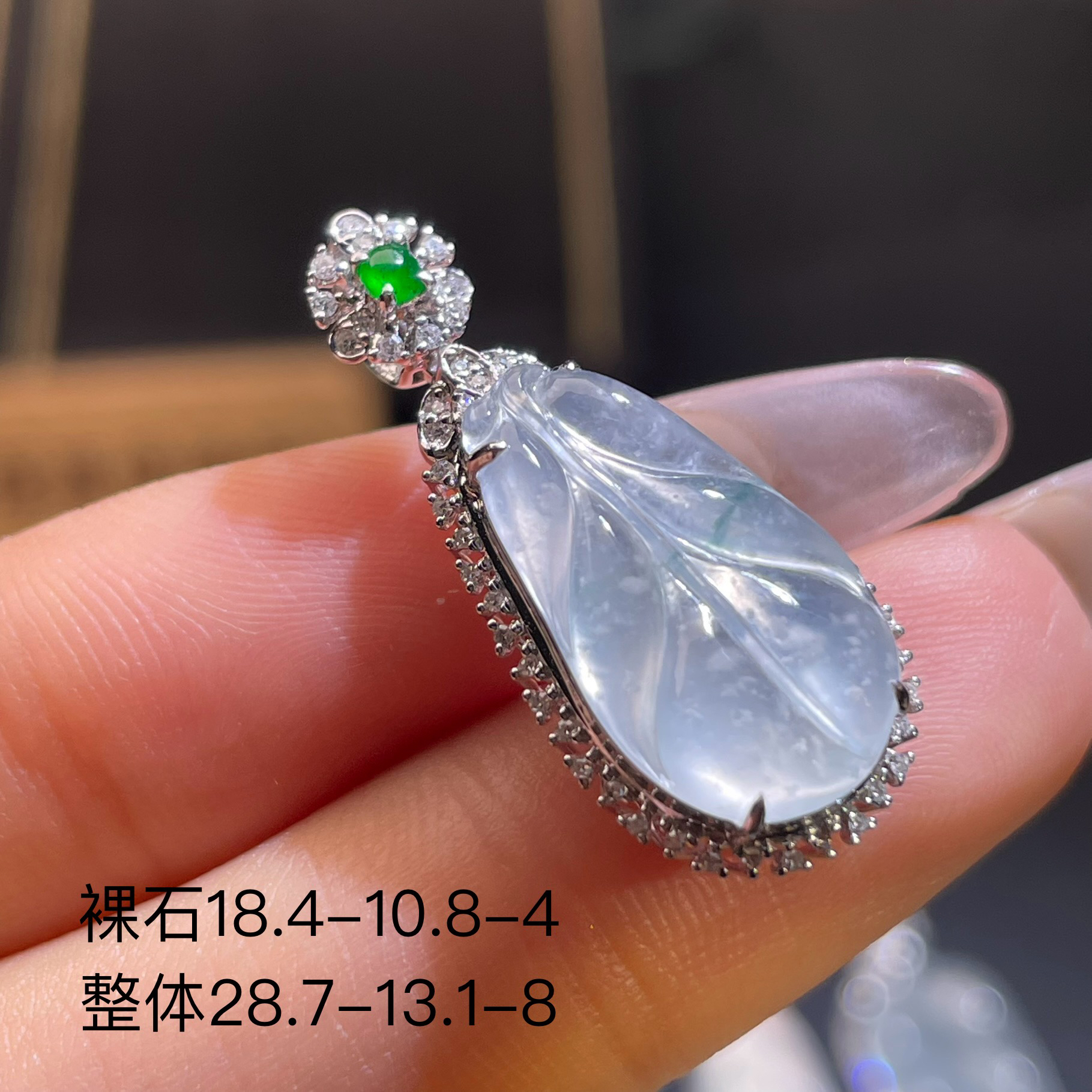 新货超漏 重金豪华镶嵌封底开盖木那雪花棉叶子 女生精致礼物